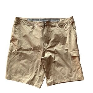 Free Country Men's Cargo Shorts‎ Size 40 Tan Flat Front Outdoor Casual Wear